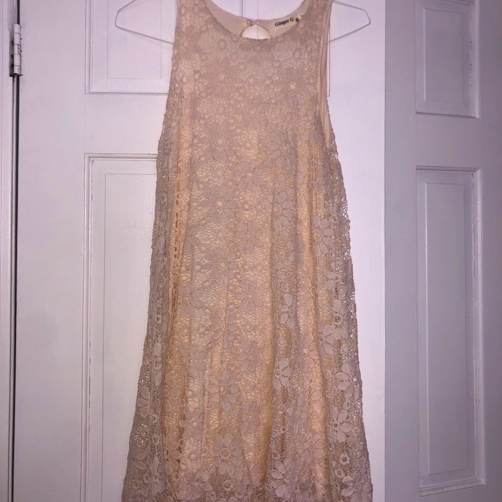 Lace tank top dress size medium